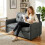 Homcom Sofá de 2 Plaza Gris 131 x 75 x 85 cm 2