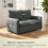 Homcom Sofá de 2 Plaza Gris 131 x 75 x 85 cm 3