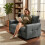 Homcom Sofá de 2 Plaza Gris 131 x 75 x 85 cm 6