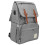 Mama Tasche Rucksack wasserdicht grau 1