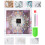 Diamond Painting Kit Flower Pattern Clock 35x35cm Wall Decor 2