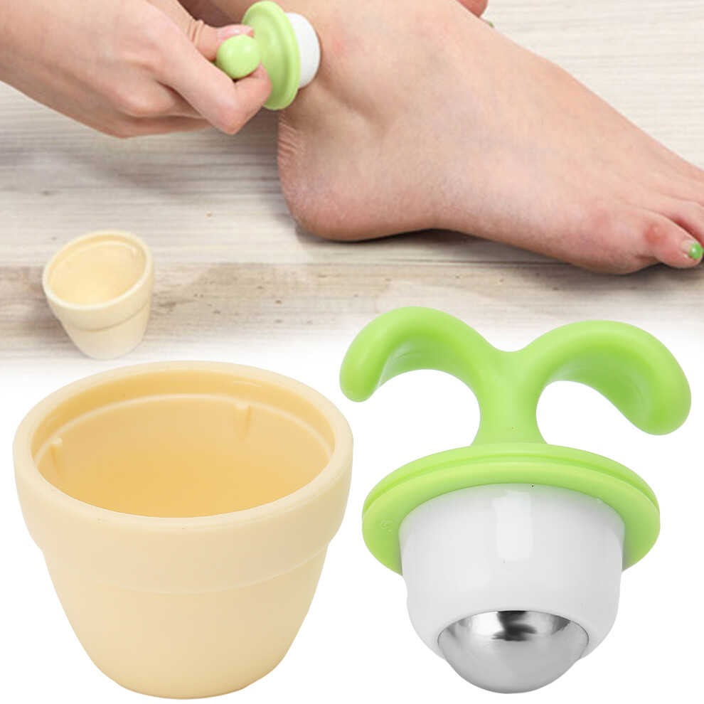 Flower Pot Shape Massager Portable Body Ball for Cervical Neck Waist, 6x4.9cm