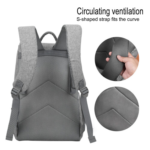 Mama Rucksack wasserdicht grau groß