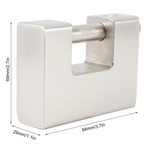 Anti-Rust Iron Padlock Rectangular Heavy 2