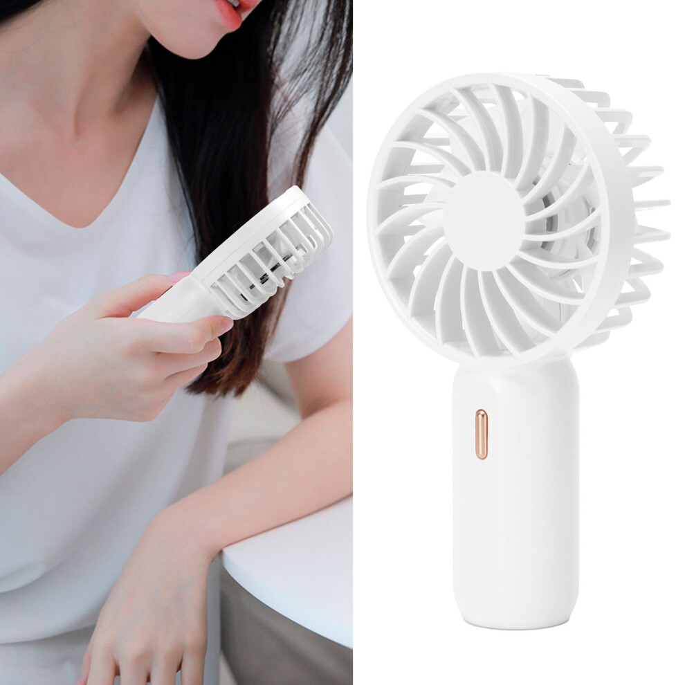 Portable Handheld Fan Usb Rechargeable 500Mah 11.5X6.1cm White 8231391975970