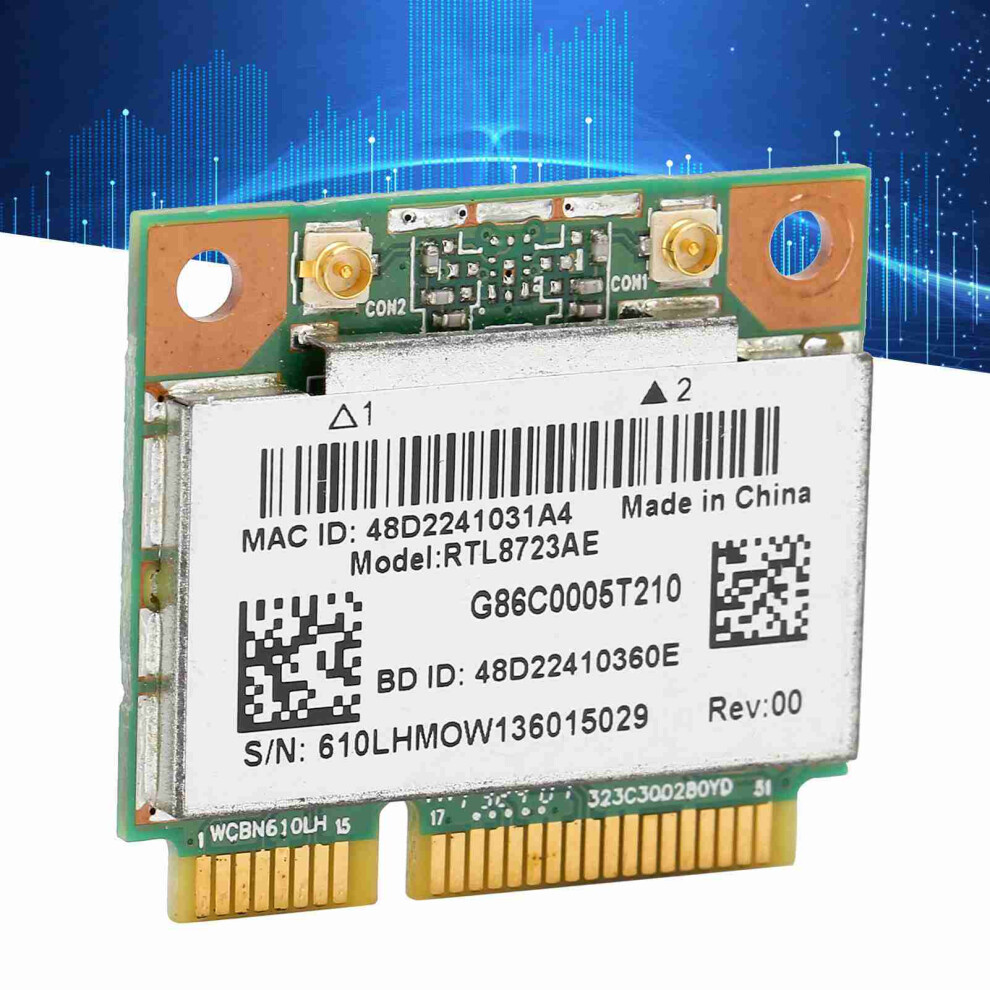 Wireless Network Card Rtl8723ae 300M Bluetooth 4.0 Half Mini Pci-E 8301391976311
