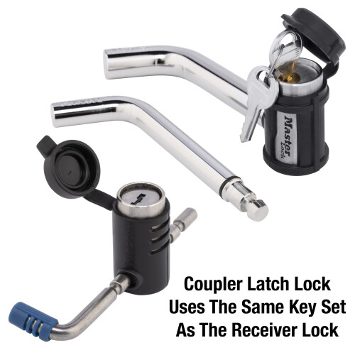 Master Lock Master Lock 2848DAT Key Alike Set with Receiver and Coupler Latch Locks, 2-Piece Set 1