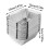 Rechteckige Backformen aus Aluminium, robust, 12er-Pack 2