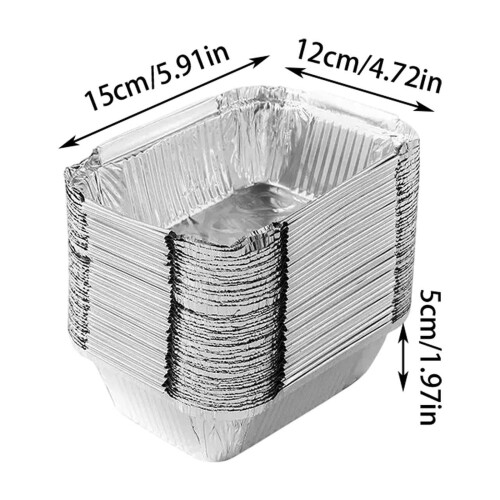 Rechteckige Backformen aus Aluminium, robust, 12er-Pack 1