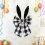 Easter Bunny Ear Bow Ornament Black 16x8 Inch 4
