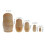 Matryoshka Nesting Dolls Unpainted Set Handmade 5