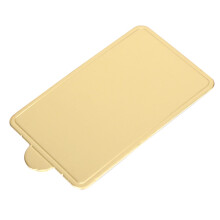 Gold Rectangular Cake Boards 100x60mm 300Pcs for Dessert & Baking Decorations