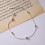 Pulseira feminina ajustável em prata de lei 925 com 2