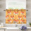 Fox Face Orange Kitchen Curtains Half Tier 27"x36" 1