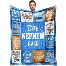 Couverture pour la fête des pères (fils) – Cadeau adulte 127 x 152 cm