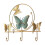 Crochets muraux papillon en fer (lot de 4) 1