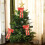 Christmas tree light warm gold bow pendant 6