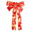Christmas tree light warm gold bow pendant 2