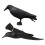 Crow Decoy Realistic Plastic Standing Statue 1 Piece 6