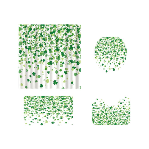 Set accesorii baie Ziua Sfântului Patrick - Temă Green Leaf4 1