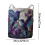 Coș de rufe matlasat boho cu mânere, material floral1 2