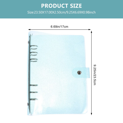 Blue PVC Notebook Protector Smooth Surface 1 Piece 1