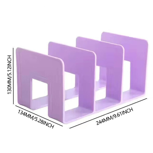 Acrylic File Organizer For Desk Desktop Document/Mail Organizer 3 Compartments Plastics Bookshelf Floating 2