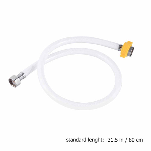 Vatteninloppsslang förstärkt PVC vit 1
