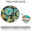Elastic Fitted Round Tablecloth for 45–52 Inch Table, Waterproof Oxford Material, Paisley Pattern, Wipeable Surface 6