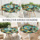 Elastic Fitted Round Tablecloth for 45–52 Inch Table, Waterproof Oxford Material, Paisley Pattern, Wipeable Surface 7