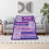 Mykt lilla mammateppe 60x50 tommer 4