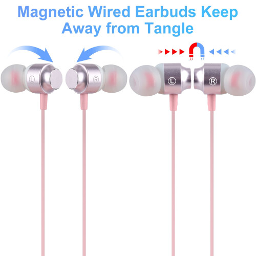 USB-C Wired Earbuds with Mic, Noise Canceling, 2-Pack 1
