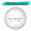 BE-TOOL 360 Degree Protractor Ruler Circle Measuring Tool for Drawing Measure Engineering Plastic 6