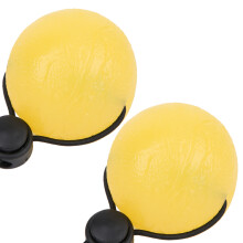 2PCS Silicone Hand Grip Balls for Wrist Exercise Massage - Yellow & Green