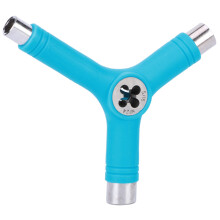 Alloy Steel Y Type Wrench - 5 Function Skateboard & Bike Repair Tool Sky Blue