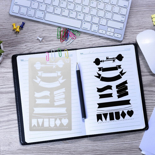 Plastic Drawing Stencils Kit 20 Unique Templates 1