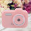 1080P HD Digital Camera 2" IPS Screen Pink Compact Camera with 8X Zoom 2