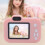 1080P HD Digital Camera 2" IPS Screen Pink Compact Camera with 8X Zoom 3