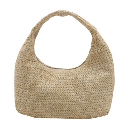 Γυναικεία τσάντα χειρός από υφαντό πολυεστέρα με ρίγες 1