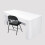 White fitted tablecloth for rectangular tables 72x30x30 4