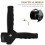 MUSEYA cane grip durable plastic handle for elderly 1 set 6