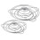 NICEXMAS 2Pcs Compact Foldable Stainless Steel Coffee Dripper Travel Coffee Filter 3