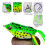 Weicher, froschförmiger Angelköder aus Silikagel für Oberflächenköder, 1 Packung 5