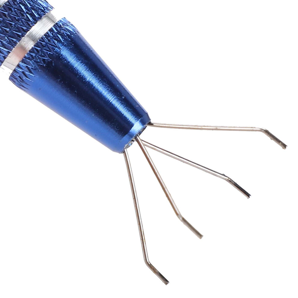 4-Prong Metal Tweezers Jewelry Picker, 12Cm Craft Tool For Beads 8451391980792