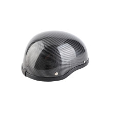 Motorcycle Half Helmet ABS Plastic Cotton Carbon Striation, 26x15x12cm