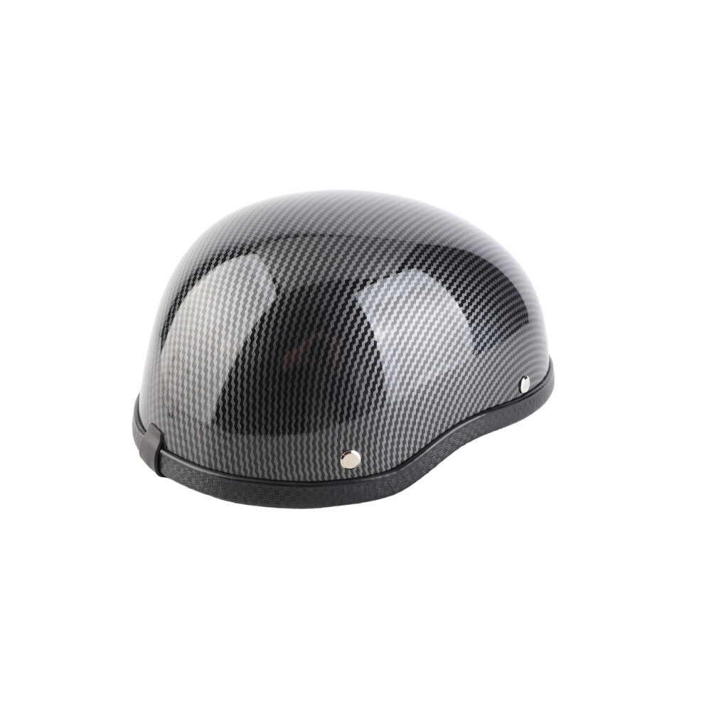 Motorcycle Half Helmet Abs Plastic Cotton Carbon Striation, 26X15x12cm 8751392323193