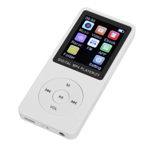 Bluetooth MP3 Player 1.8" Screen, 64GB Support, White 1