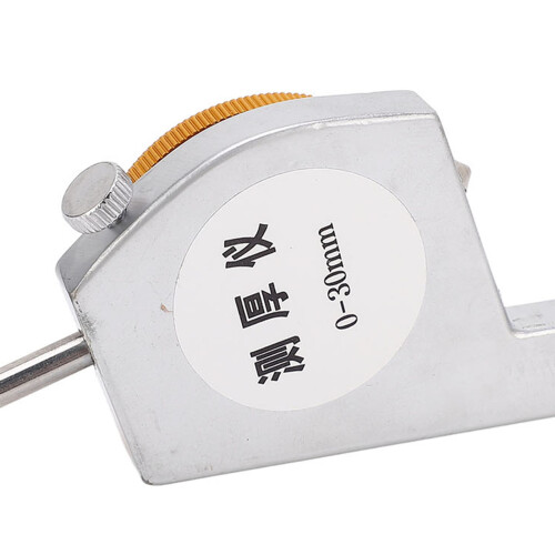 Thickness Gauge Tool Round Dial Indicator Handheld Portable Tester Caliper 0.1mm Resolution 0?30mm Range Pointed End 2