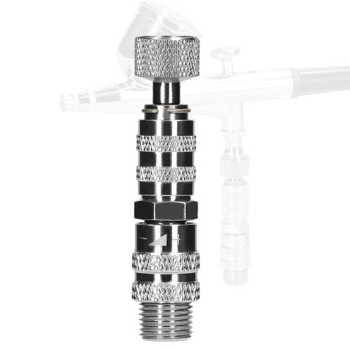 T119 1/8 Interface Quick Rlease Coupler with Air Pressure Control Function Airbrush Spring Lock Connector 1