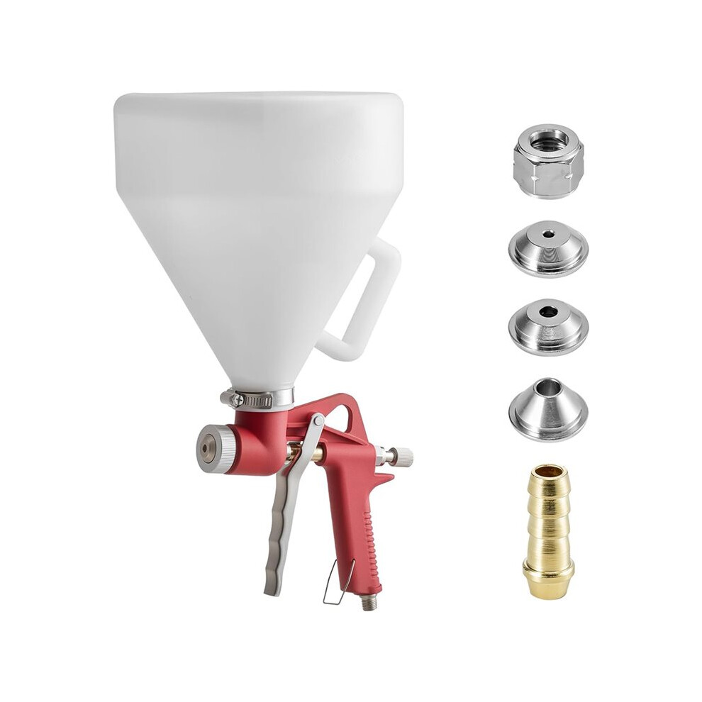 Air Texture Spray Gun, 1.45 Gallon Air Hopper Spray Gun, Professional Drywall Texture Painting Sprayer With 3 Nozzles 6033952772361